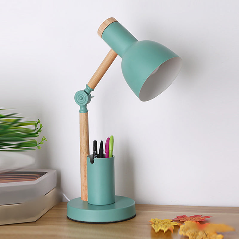 Contemporary Style Conical Table Lamp Metal 1-Light Nightstand Lamp