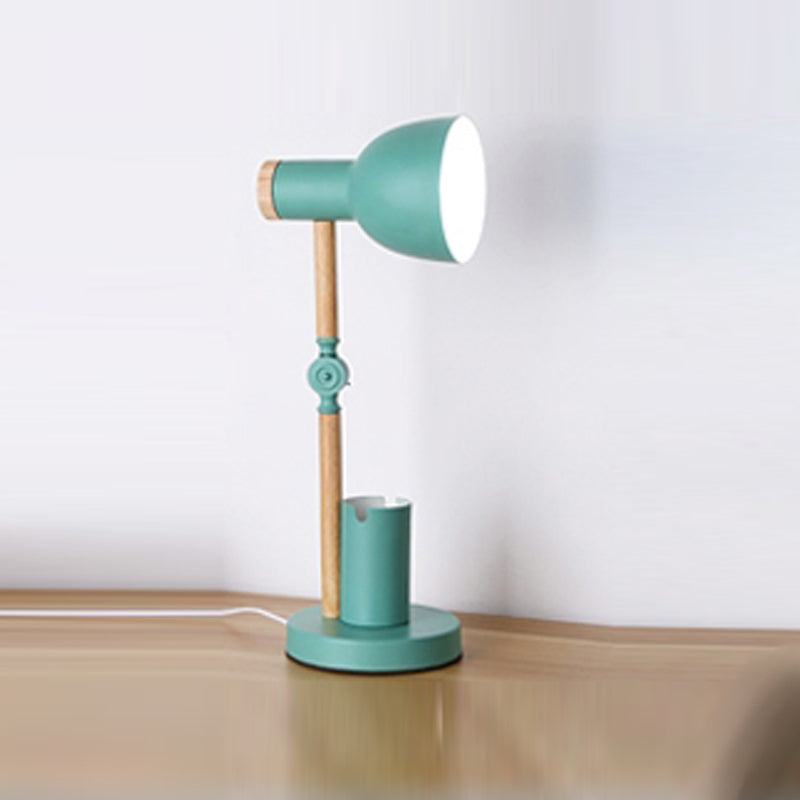 Contemporary Style Conical Table Lamp Metal 1-Light Nightstand Lamp