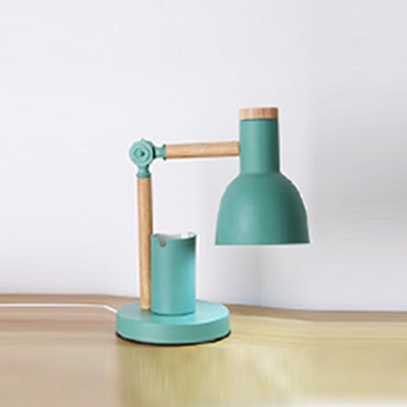 Contemporary Style Conical Table Lamp Metal 1-Light Nightstand Lamp