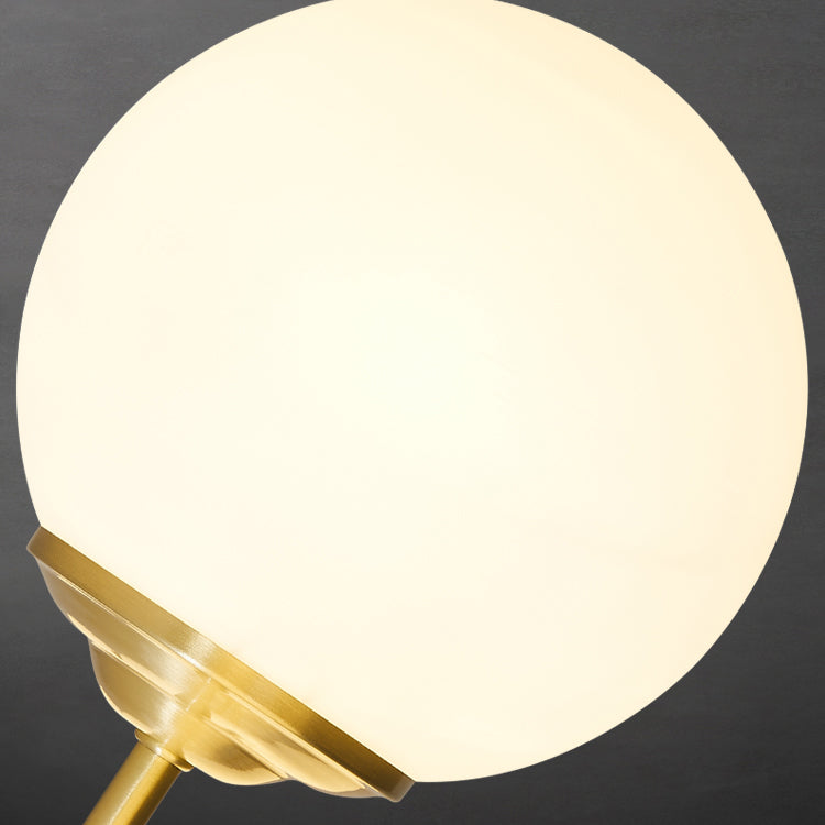 Zeitgenössische weiße Glasdecke Anhänger hell kugelhaltiges Hanghänge Licht für Schlafzimmer