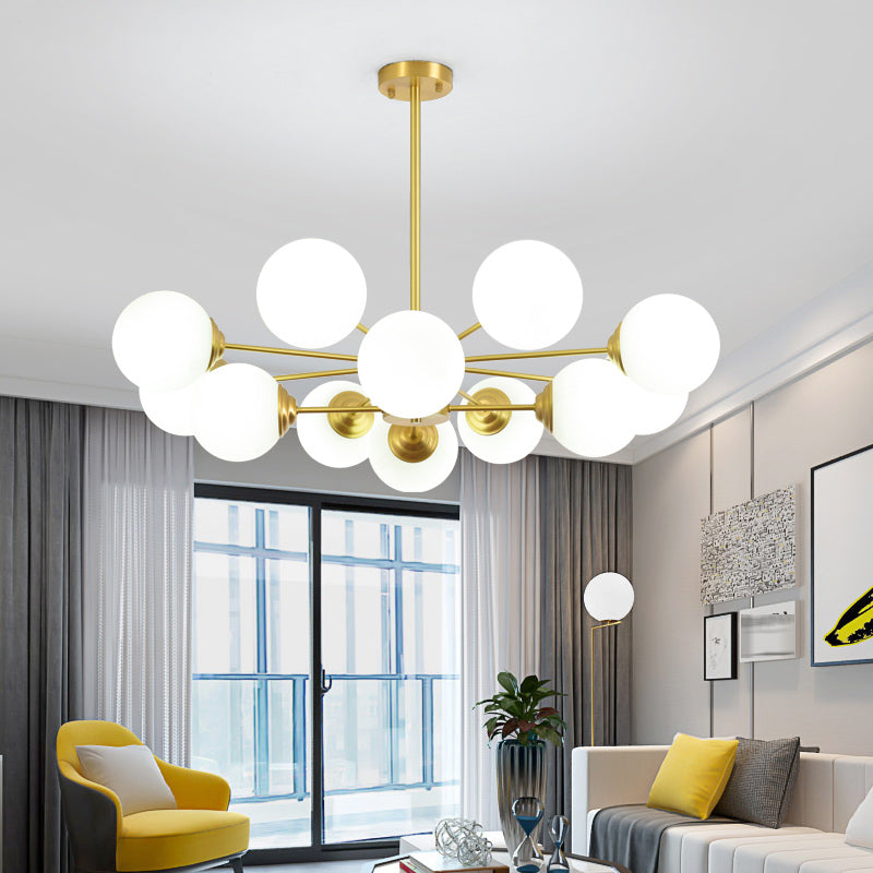 Verre en cuivre suspension des lampes suspendues contemporaines pour le salon