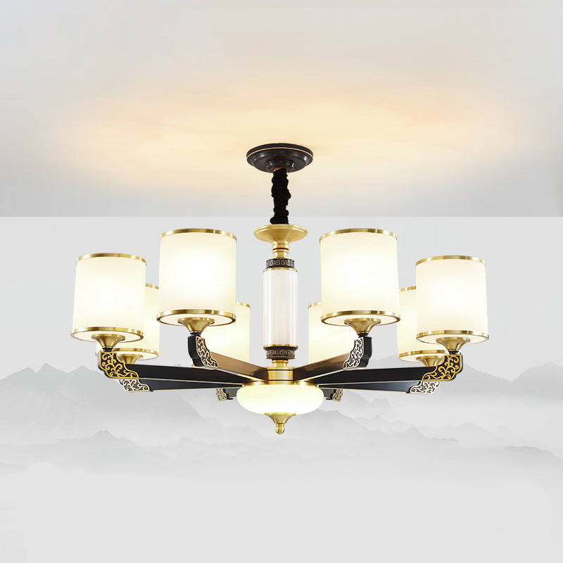 Multi -Licht zylindrisch hängende Anhänger moderne Glashängung Licht für Schlafzimmer