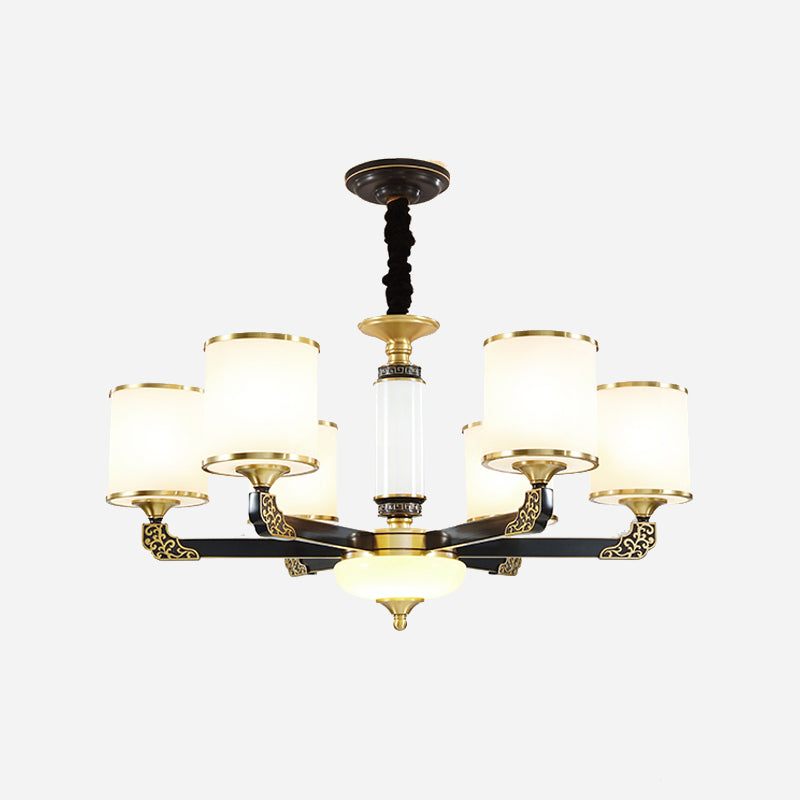 Multi -Licht zylindrisch hängende Anhänger moderne Glashängung Licht für Schlafzimmer