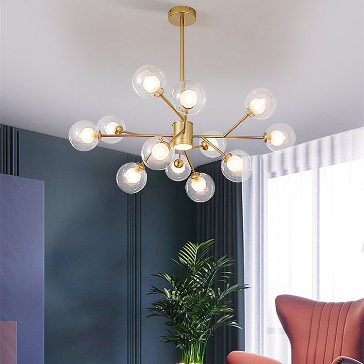 Cosco moderno de techo de hierro forjado colgado de vidrio de vidrio