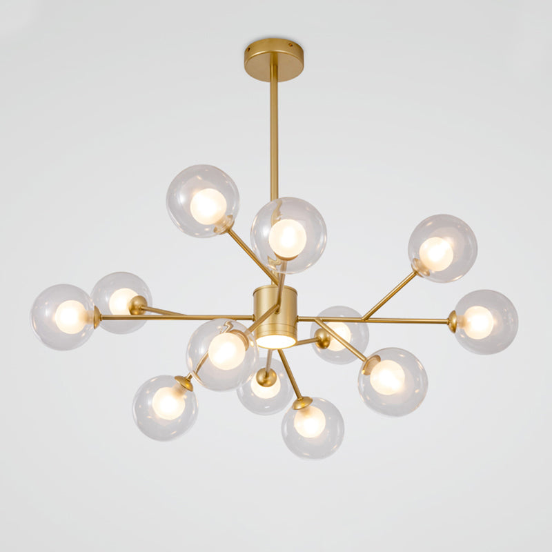 Cosco moderno de techo de hierro forjado colgado de vidrio de vidrio