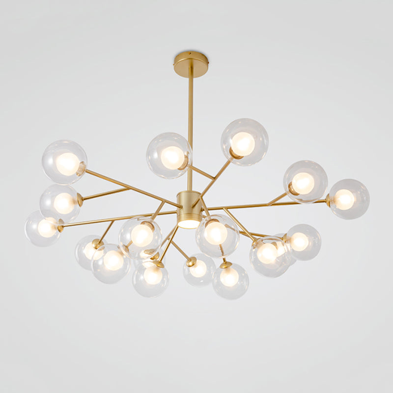 Cosco moderno de techo de hierro forjado colgado de vidrio de vidrio