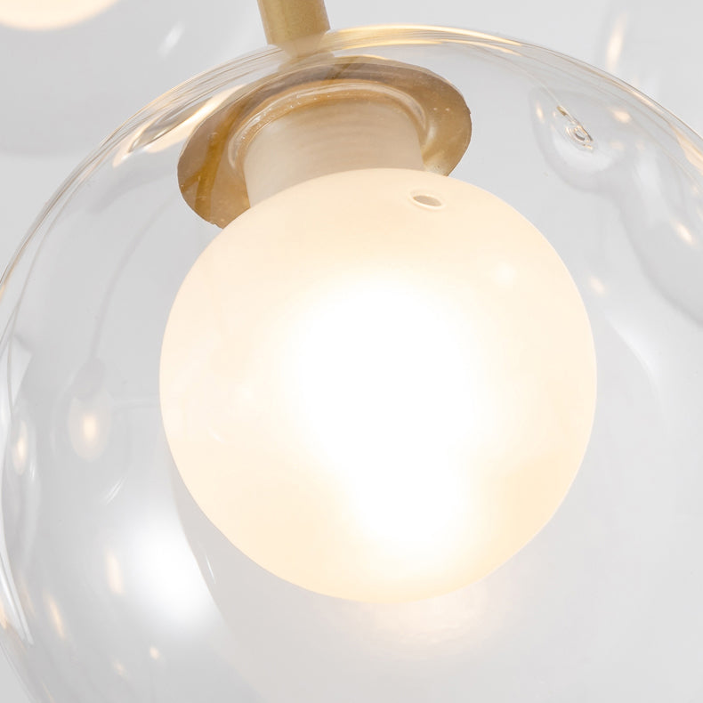 Cosco moderno de techo de hierro forjado colgado de vidrio de vidrio