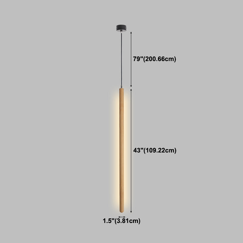 Minimalisme de chambre Minimalisme Light Lumière suspendue linéaire avec 1 lumière