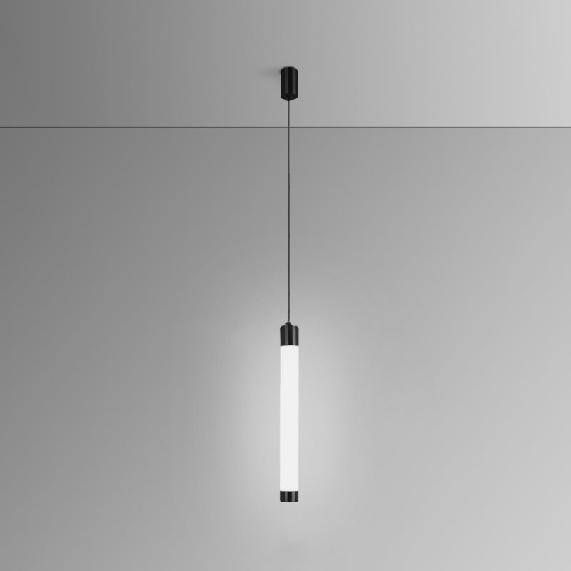 Ampiante moderna a sospensione minimalista a 1 illuminazione in stile moderno illuminazione appesa in metallo
