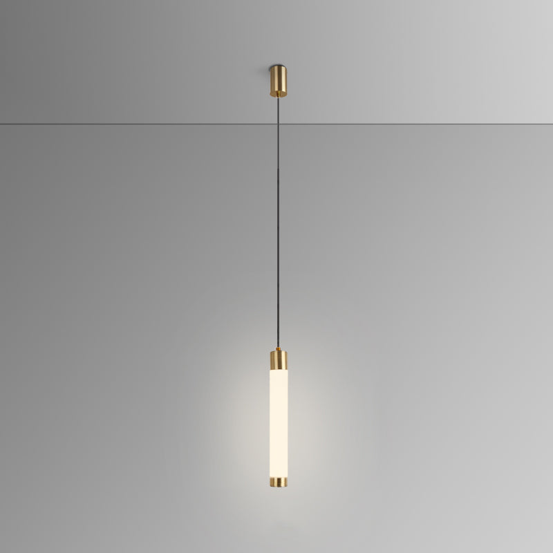 Ampiante moderna a sospensione minimalista a 1 illuminazione in stile moderno illuminazione appesa in metallo