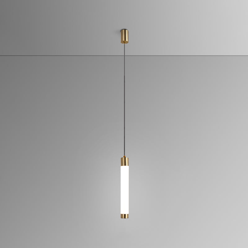 Ampiante moderna a sospensione minimalista a 1 illuminazione in stile moderno illuminazione appesa in metallo