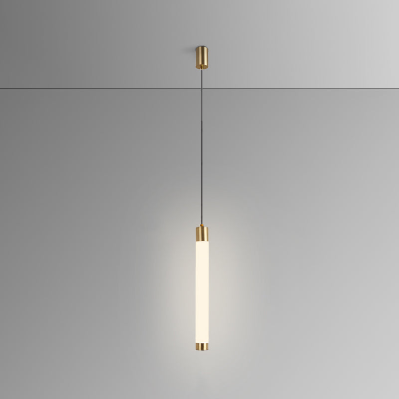 Ampiante moderna a sospensione minimalista a 1 illuminazione in stile moderno illuminazione appesa in metallo