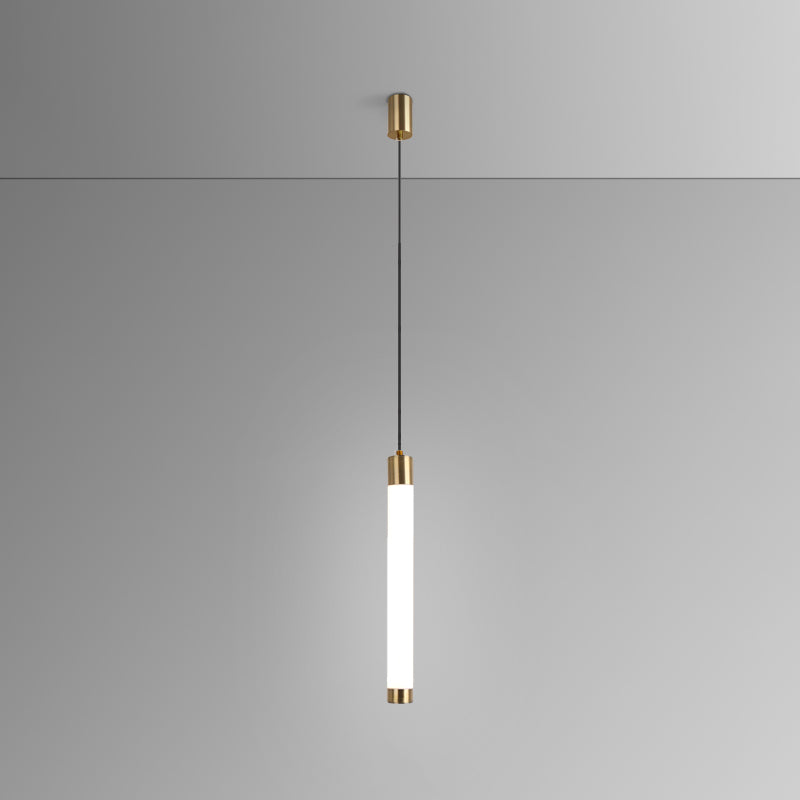 Ampiante moderna a sospensione minimalista a 1 illuminazione in stile moderno illuminazione appesa in metallo