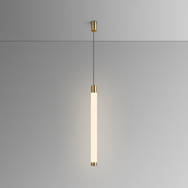 Ampiante moderna a sospensione minimalista a 1 illuminazione in stile moderno illuminazione appesa in metallo
