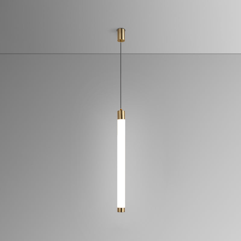 Ampiante moderna a sospensione minimalista a 1 illuminazione in stile moderno illuminazione appesa in metallo