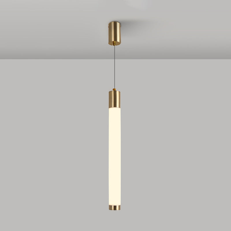 Ampiante moderna a sospensione minimalista a 1 illuminazione in stile moderno illuminazione appesa in metallo