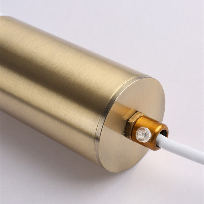 Ampiante moderna a sospensione minimalista a 1 illuminazione in stile moderno illuminazione appesa in metallo