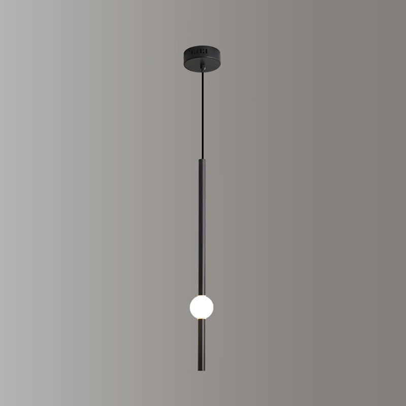 Salle de salle à manger minimalisme de pendentif en fer linéaire