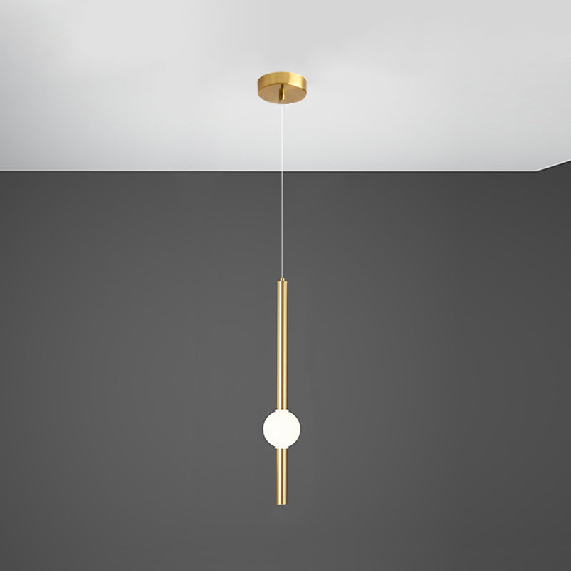 Salle de salle à manger minimalisme de pendentif en fer linéaire