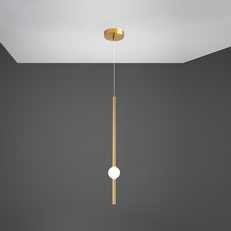 Salle de salle à manger minimalisme de pendentif en fer linéaire