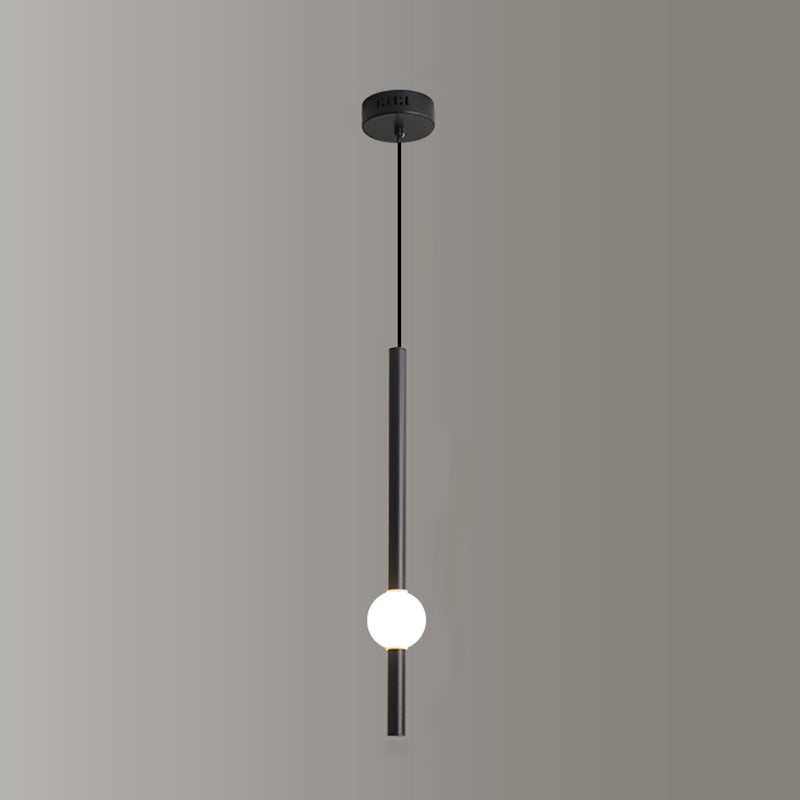 Salle de salle à manger minimalisme de pendentif en fer linéaire