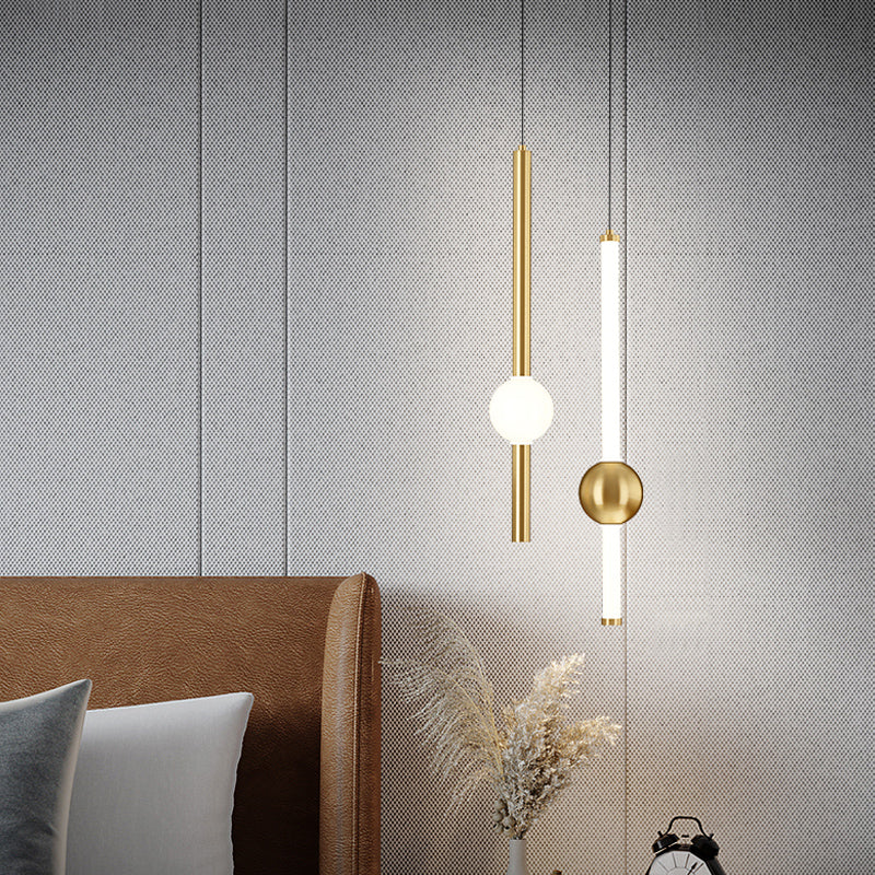 Salle de salle à manger minimalisme de pendentif en fer linéaire