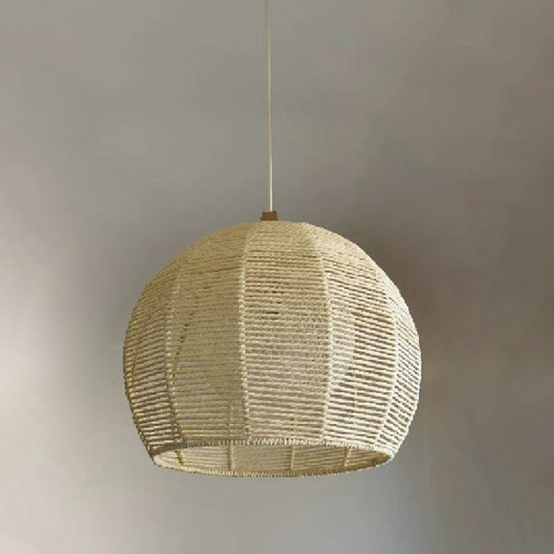 Japanisches Seil Anhänger Licht 1 Licht Global Hanging Deckenleuchte für Esszimmer