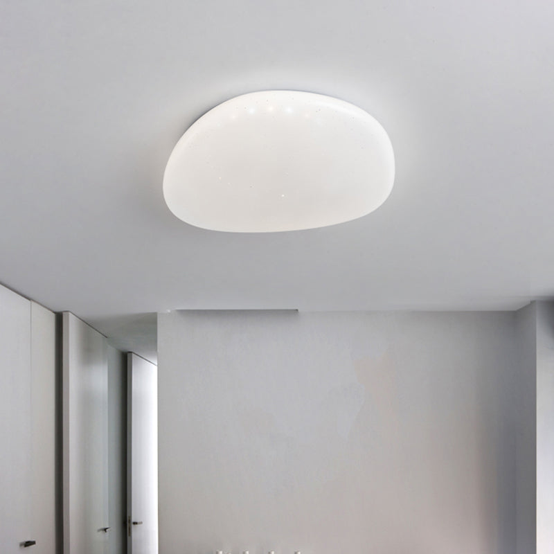 White Geometric Ceiling Light Nordic-Style LED Acrylic Flush Mount Ceiling Light