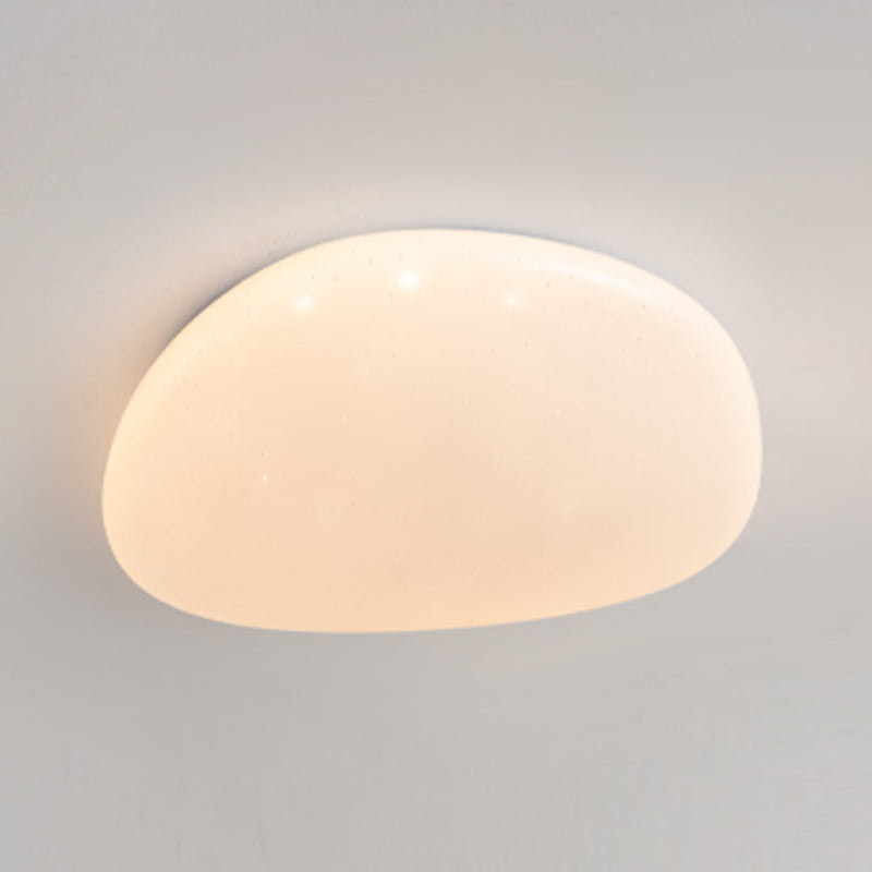 White Geometric Ceiling Light Nordic-Style LED Acrylic Flush Mount Ceiling Light