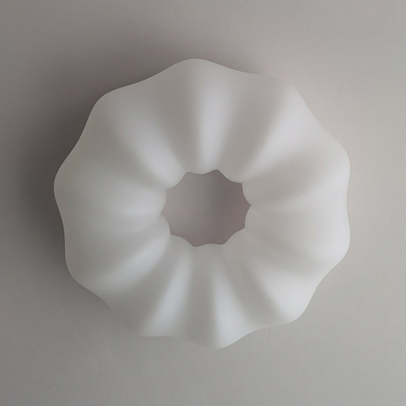 Metal Close to Ceiling Lamp Modern Style LED Cloud White Ceiling Lighting