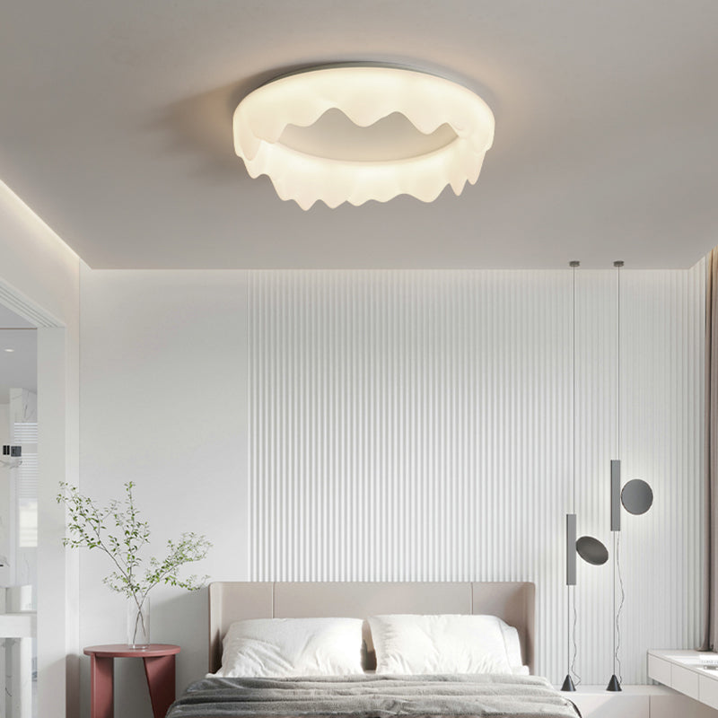 Crown Living Room Ceiling Light Fixture Metal LED Nordic Ceiling Mount Lamp Fixture