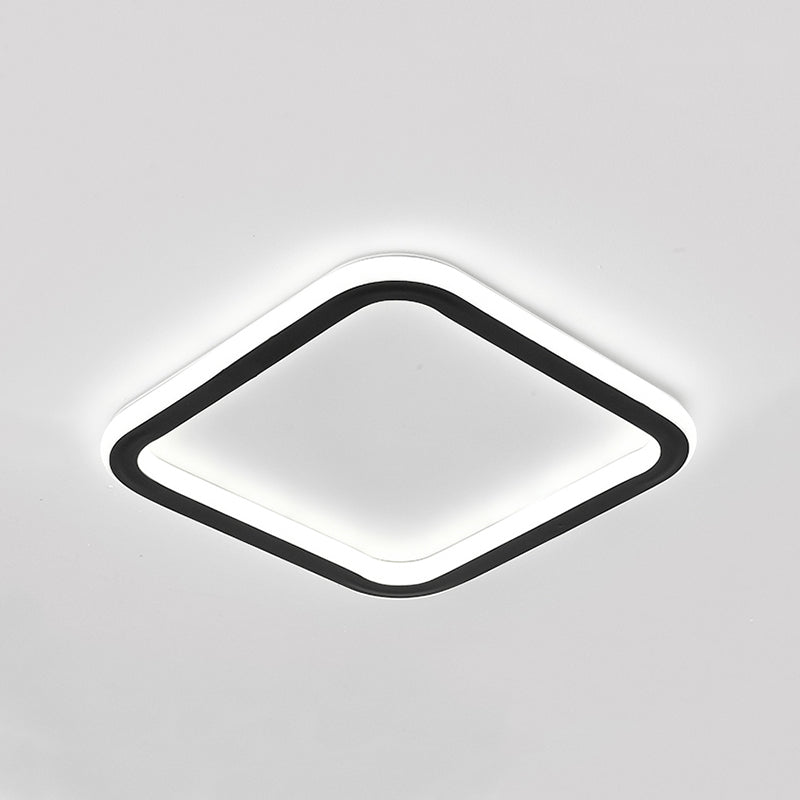 Contemporary Geometric Ceiling Light Fixture Metal LED Aisle Ceiling Mount Lamp Fixture