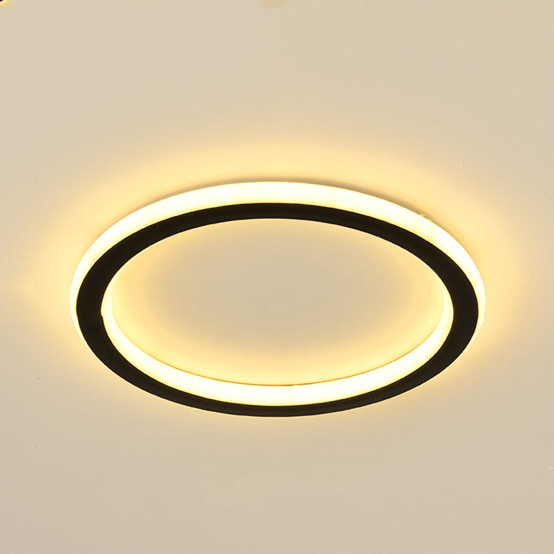 Contemporary Geometric Ceiling Light Fixture Metal LED Aisle Ceiling Mount Lamp Fixture