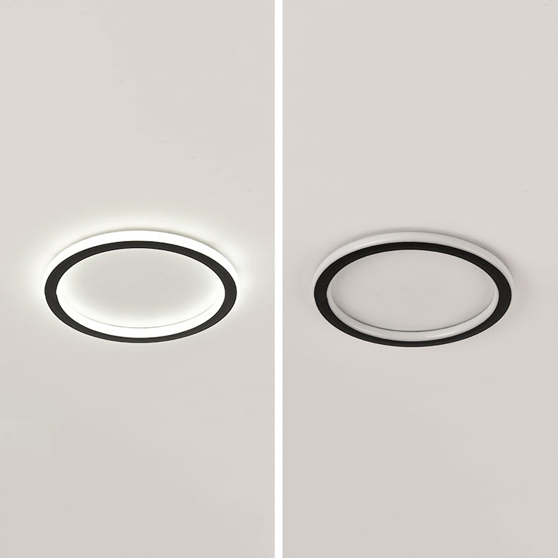 Contemporary Geometric Ceiling Light Fixture Metal LED Aisle Ceiling Mount Lamp Fixture