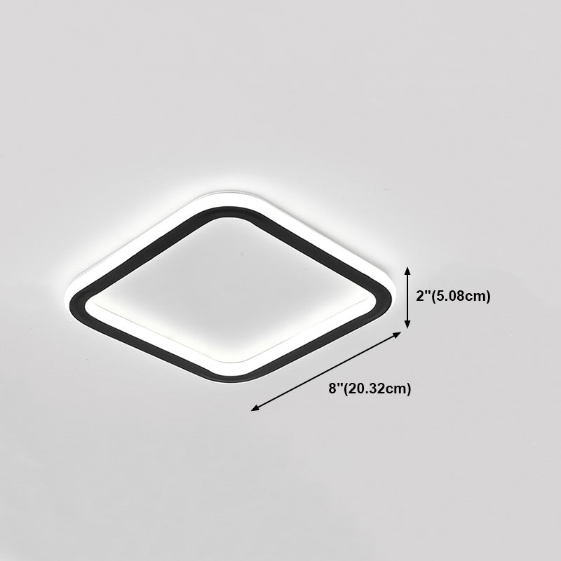 Contemporary Geometric Ceiling Light Fixture Metal LED Aisle Ceiling Mount Lamp Fixture