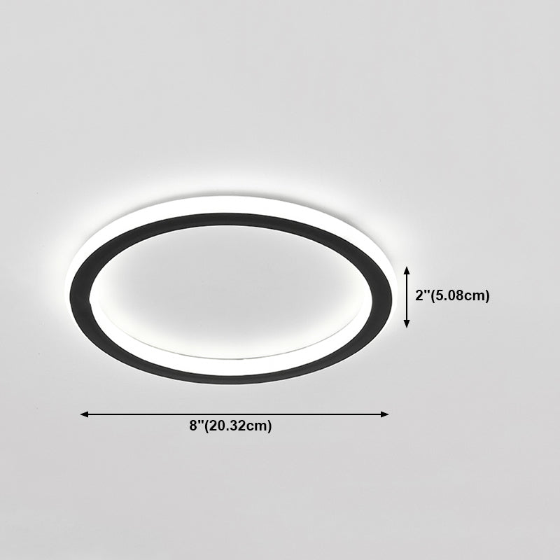Contemporary Geometric Ceiling Light Fixture Metal LED Aisle Ceiling Mount Lamp Fixture