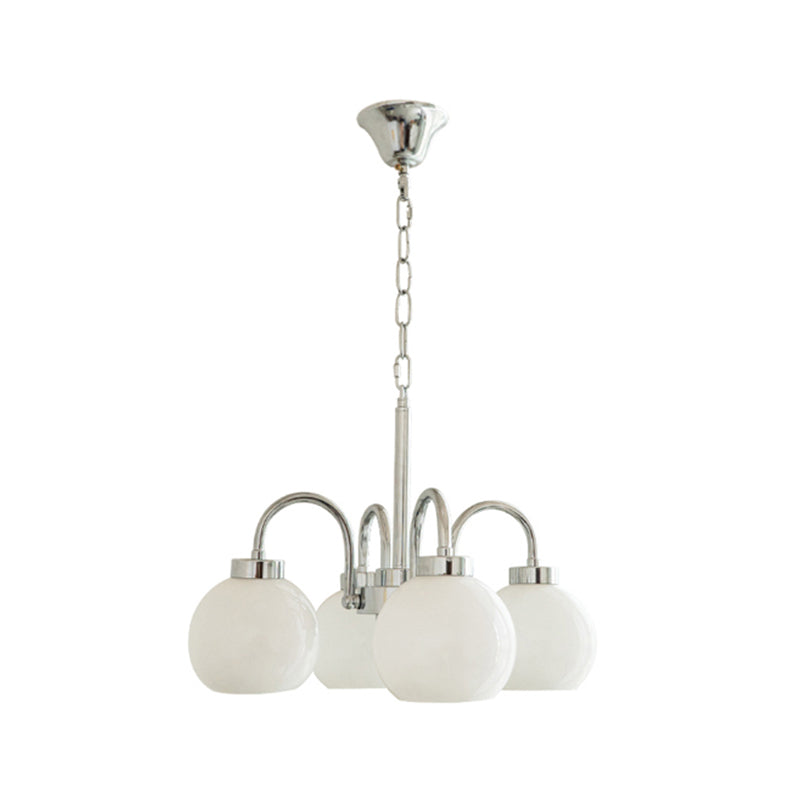 Modern Multi Head Glass Chandelier Light Fixtures Restaurant Hanging Chandelier