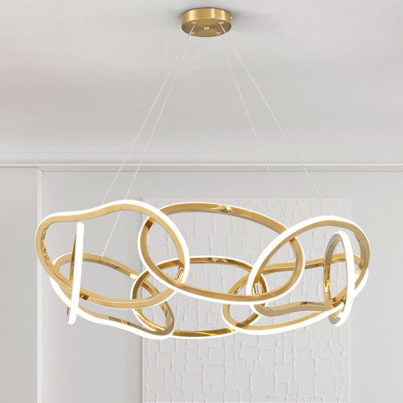 Lámpara lineal lámpara de lámpara de lámpara múltiple LED colgante para dormitorio para dormitorio