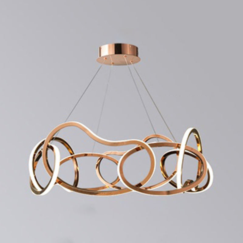 Lámpara lineal lámpara de lámpara de lámpara múltiple LED colgante para dormitorio para dormitorio