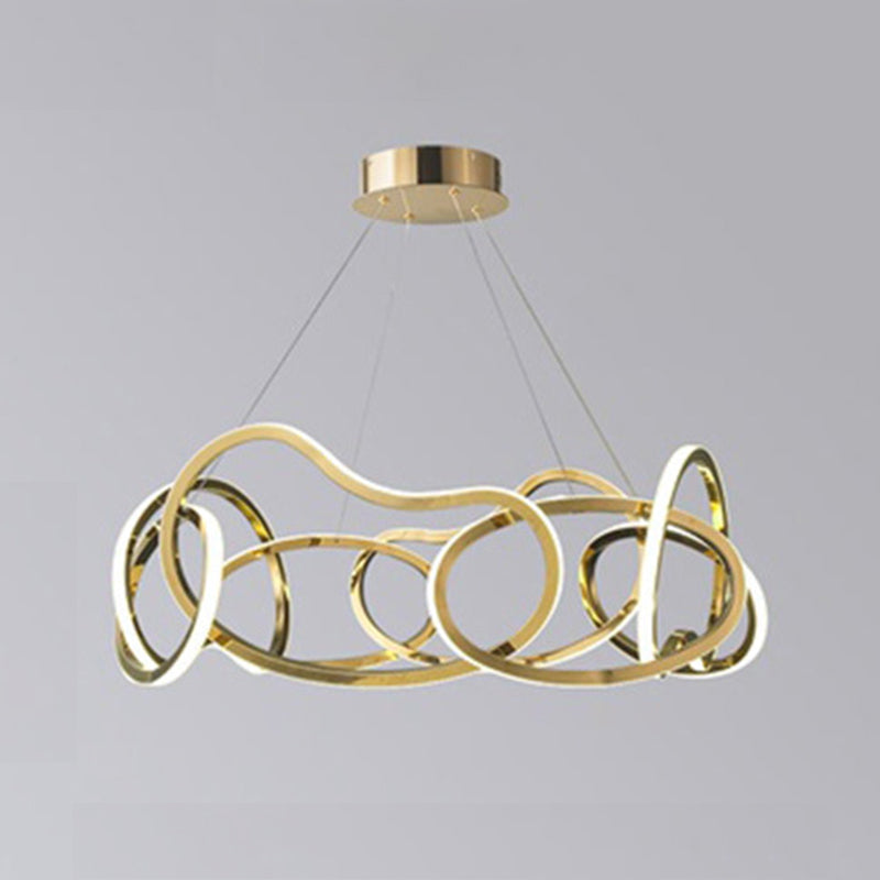 Lámpara lineal lámpara de lámpara de lámpara múltiple LED colgante para dormitorio para dormitorio