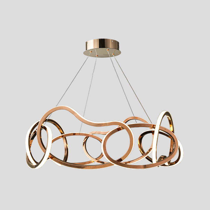 Lámpara lineal lámpara de lámpara de lámpara múltiple LED colgante para dormitorio para dormitorio