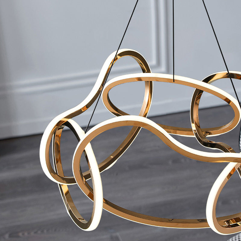 Lámpara lineal lámpara de lámpara de lámpara múltiple LED colgante para dormitorio para dormitorio