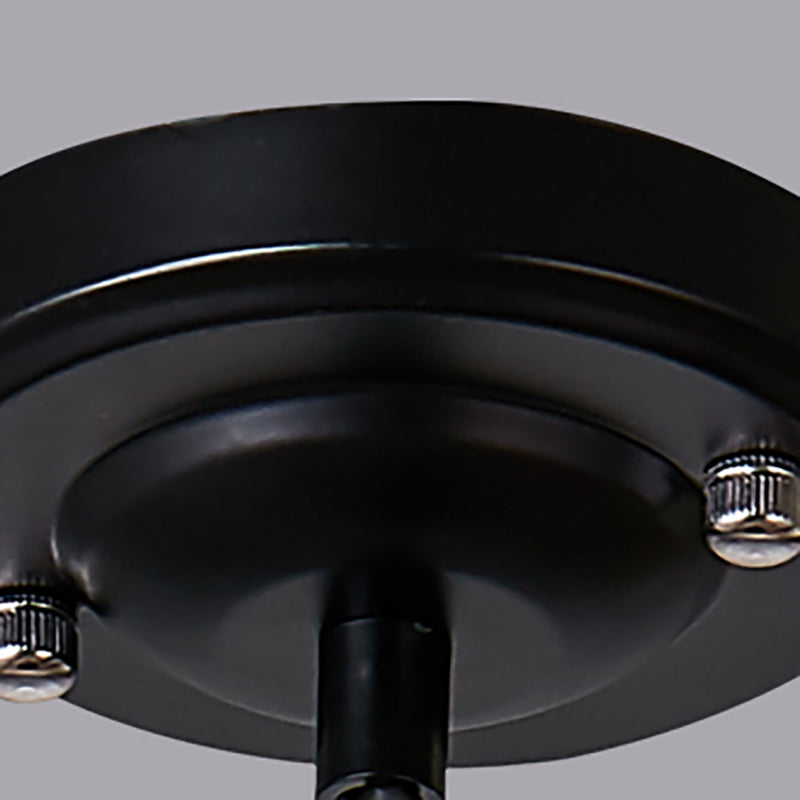 Lampada a sospensione a forma di fienile multicolore Metal industriale 1 ristorante Bulb Hanging Light