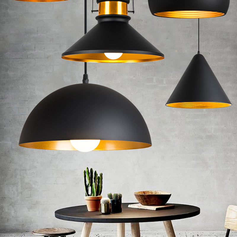 Lampada sospesa geometrica industriale Apparecchiatura in alluminio a 1 luce Light per Cafe Shop