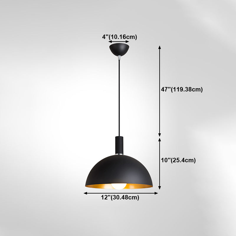 Lámpara colgante de aluminio de 1 luces de la lámpara geométrica geométrica