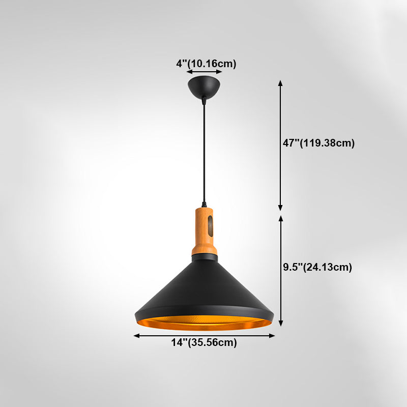 Lámpara colgante de aluminio de 1 luces de la lámpara geométrica geométrica