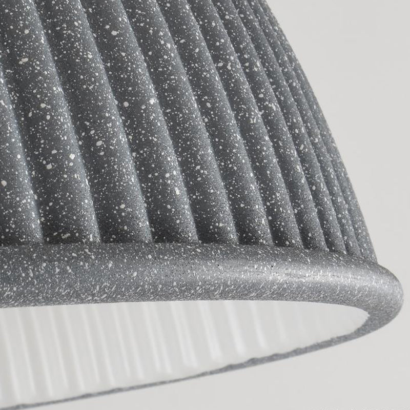 Salle à manger suspendue résine 1 ampoule de style macaron de style macaron en dôme