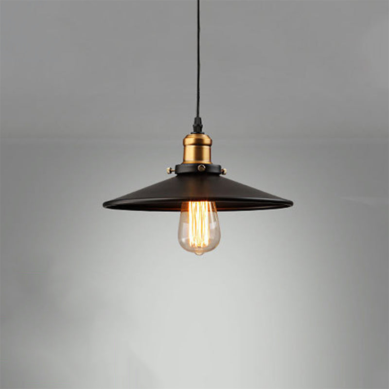 Lampada a sospensione di ferro a bulbo singolo a sospensione a bulbo singola