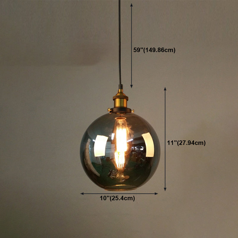 Lámpara colgante geométrica de una sola bomba