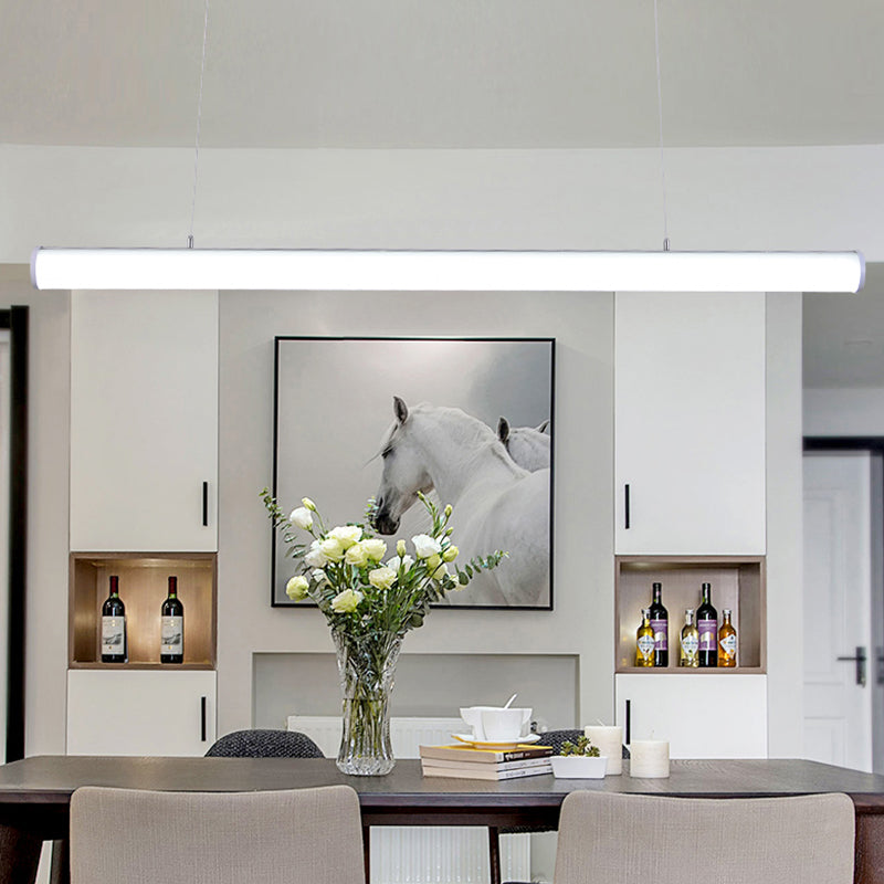 Metal Island Leuchte Einfacher Stil 1-Licht-lineare Hanglampe mit Acrylschatten